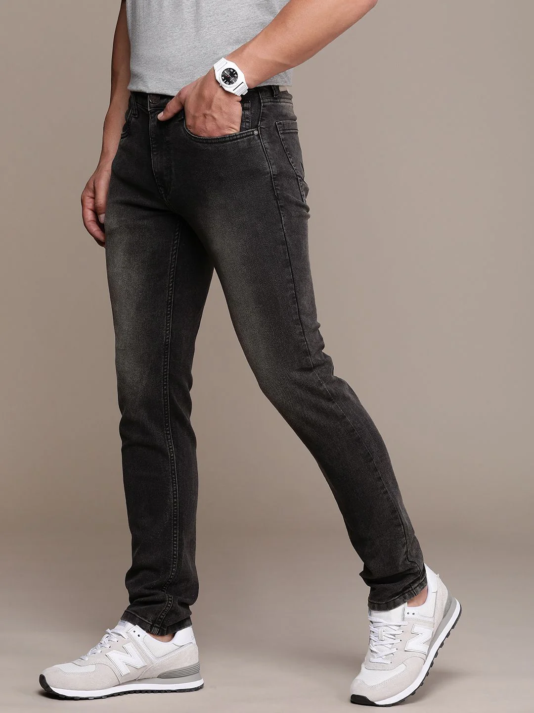 Rugged Straight Fit Light Fade Jeans - Image 2