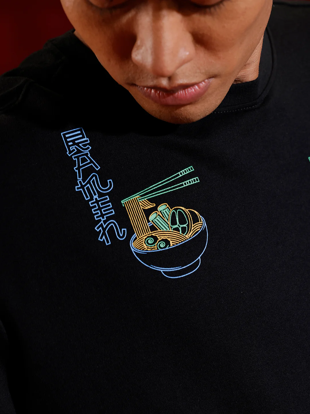 Samurai multi-print oversized T-shirt | Black - Image 9