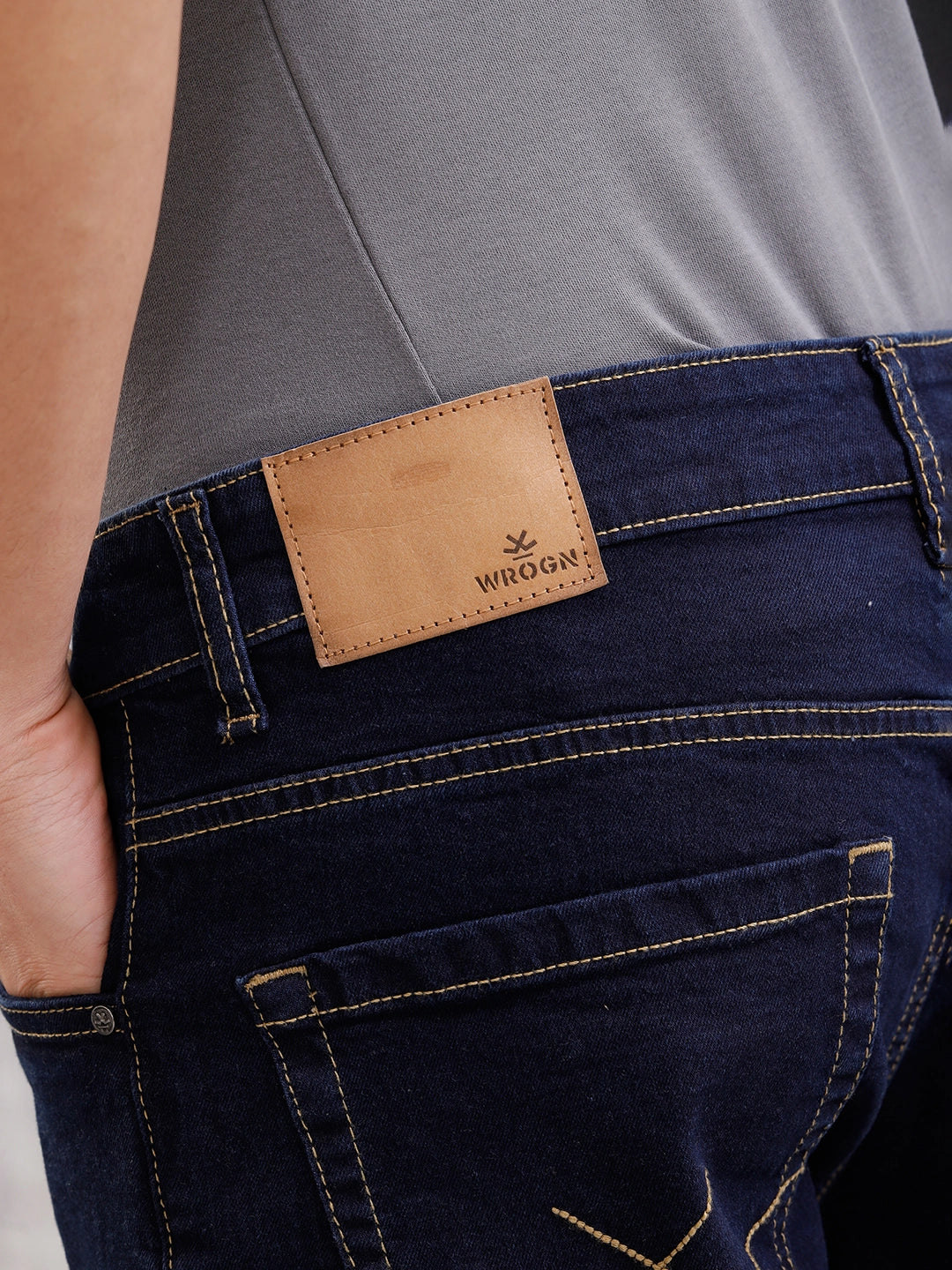 Skinny Crop Classic Denim Jeans | Blue - Image 5