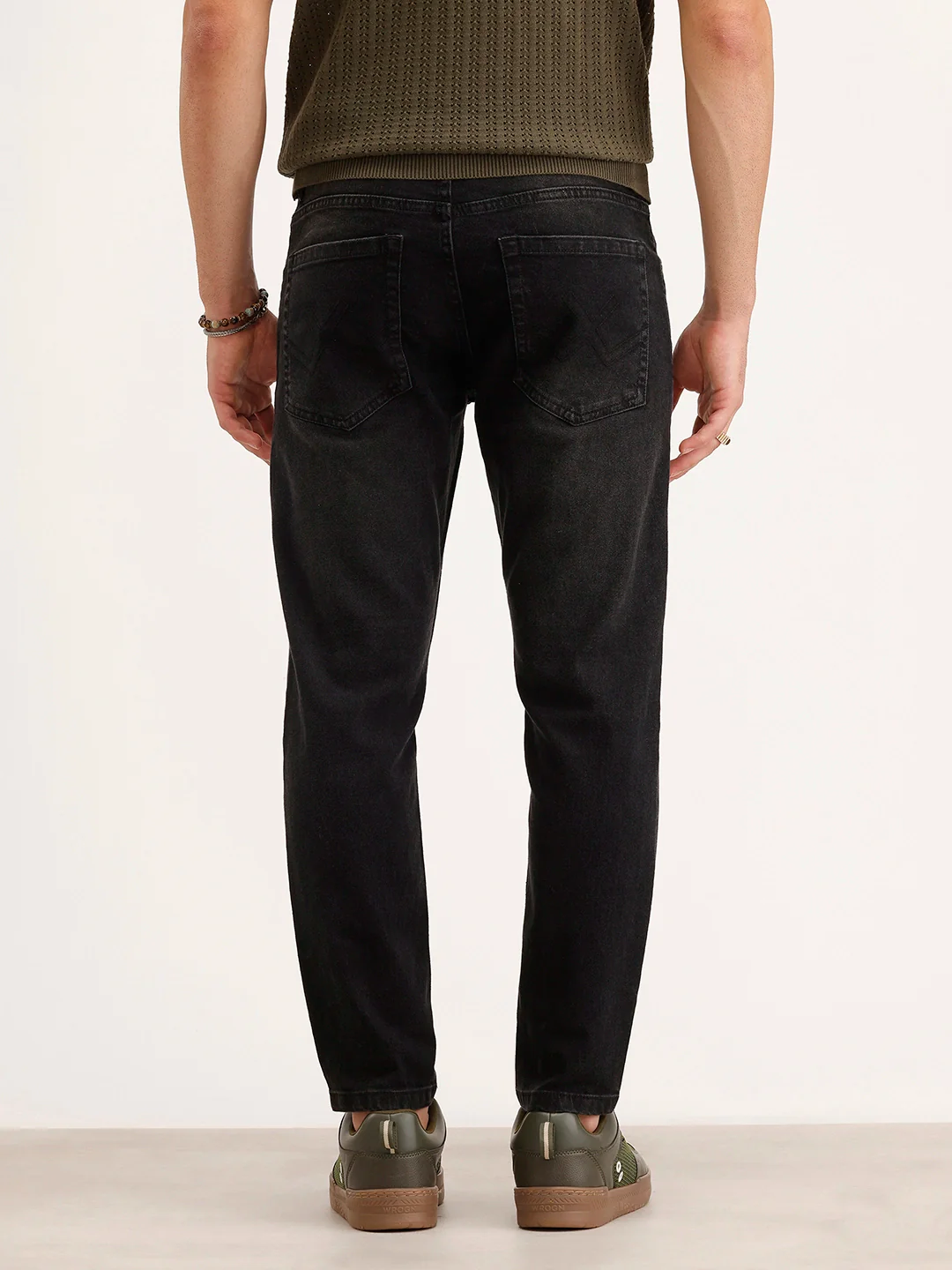 Skinny Crop Denim Jeans | Black - Image 3