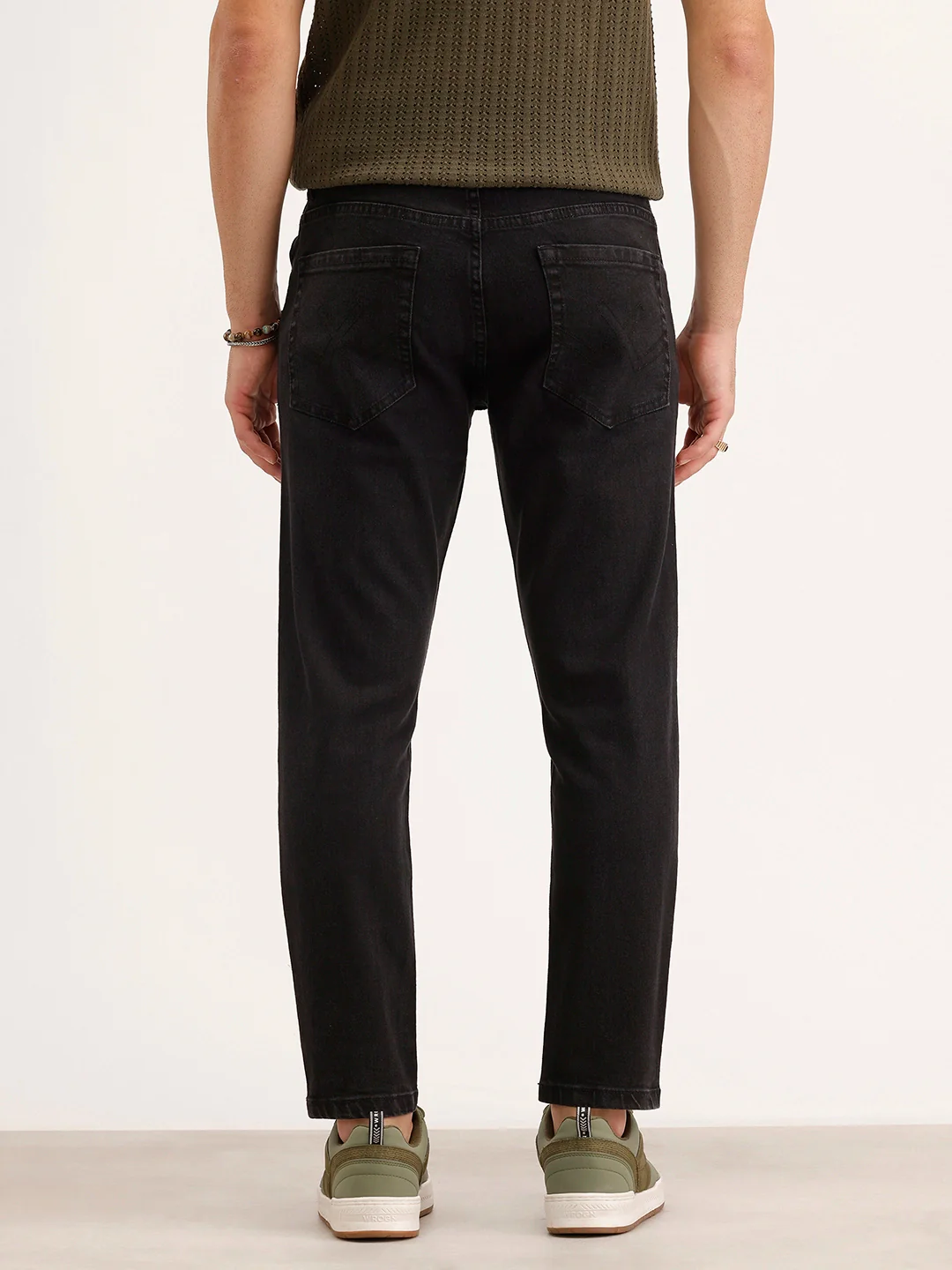 Skinny Crop Denim Jeans | Black - Image 3