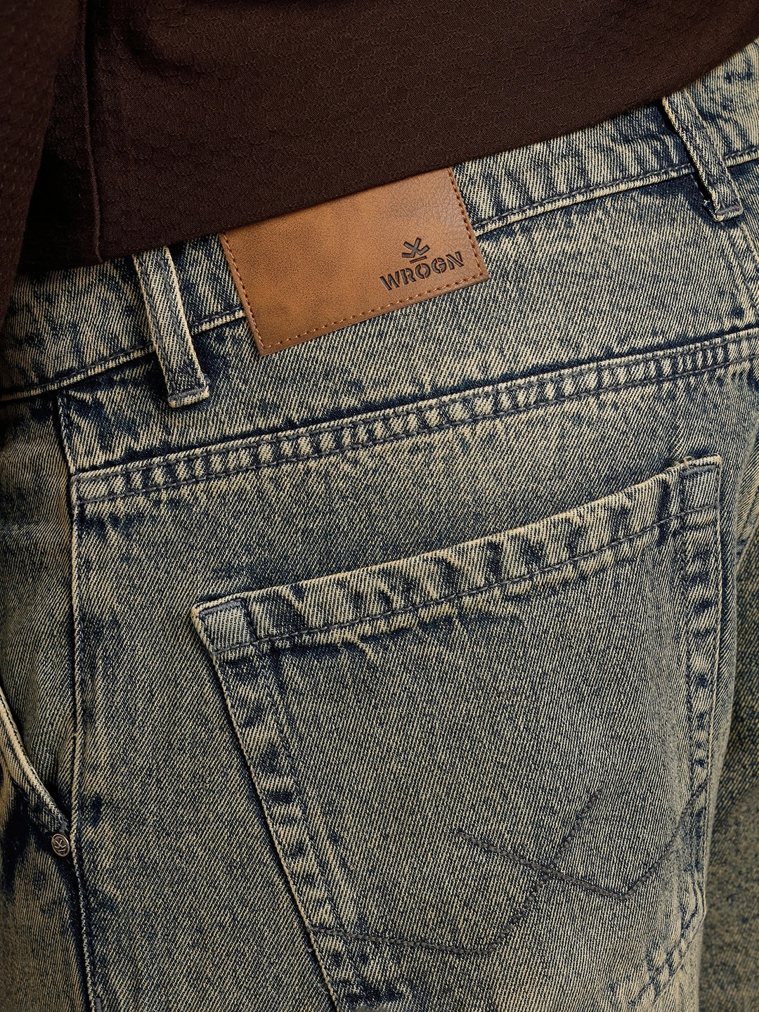 Slanted Pocket Loose Fit Jeans | Grey - Image 5
