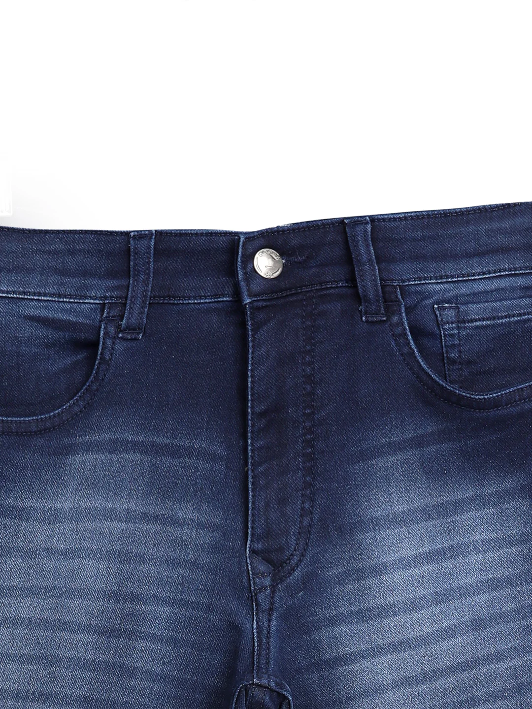 Sleek Dark Blue Slim Fit Jeans - Image 9