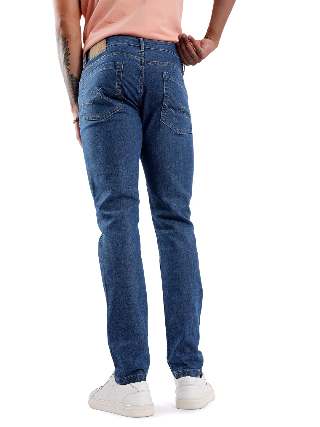 Sleek Slim Fit Blue Denims - Image 3