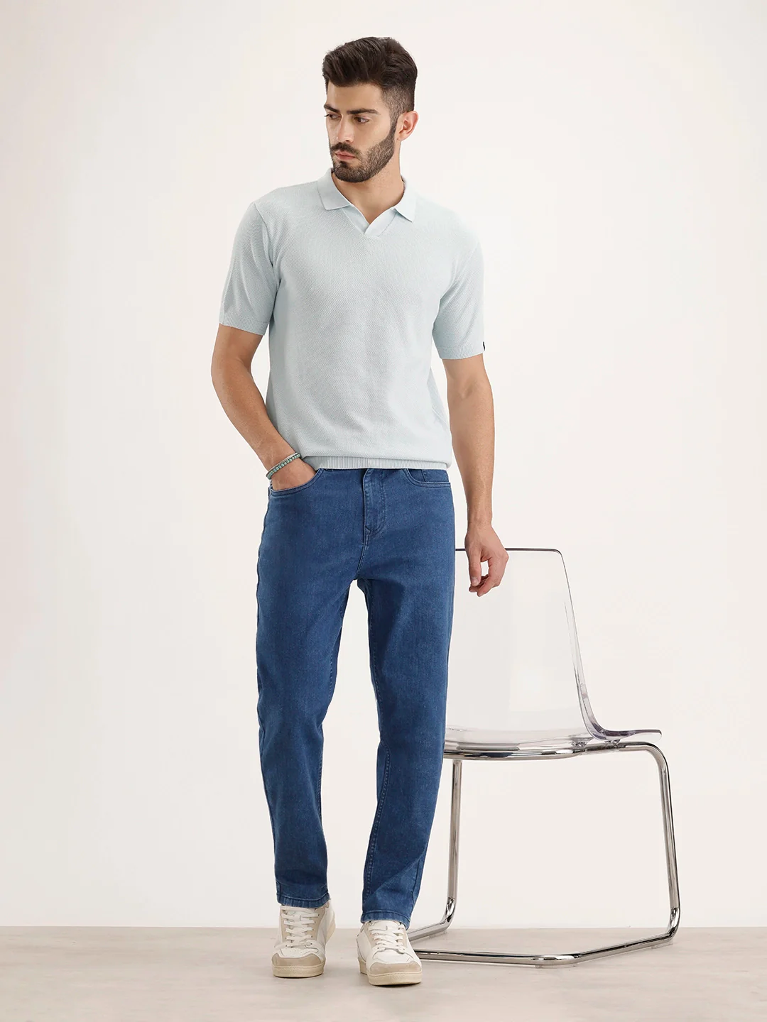 Slim Ankle Fit Denim Jeans | Blue - Image 2