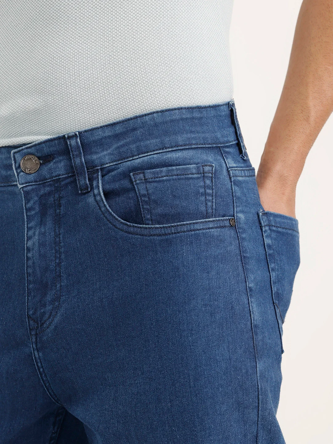 Slim Ankle Fit Denim Jeans | Blue - Image 5