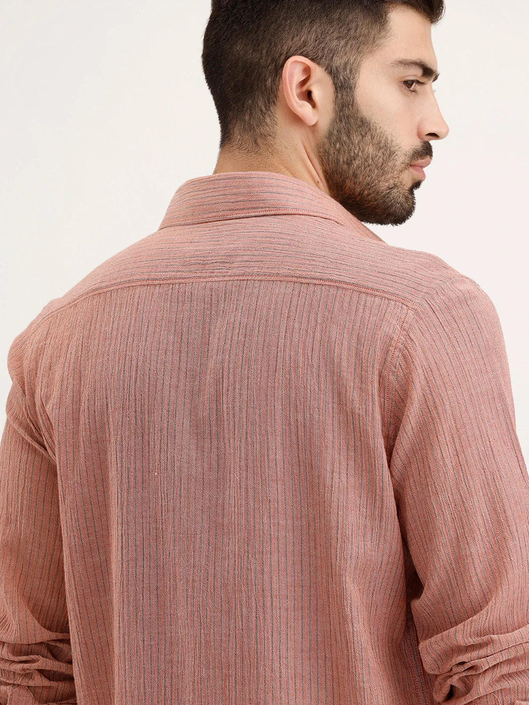 Slim Fit 100% Cotton Shirt | Rust - Image 5