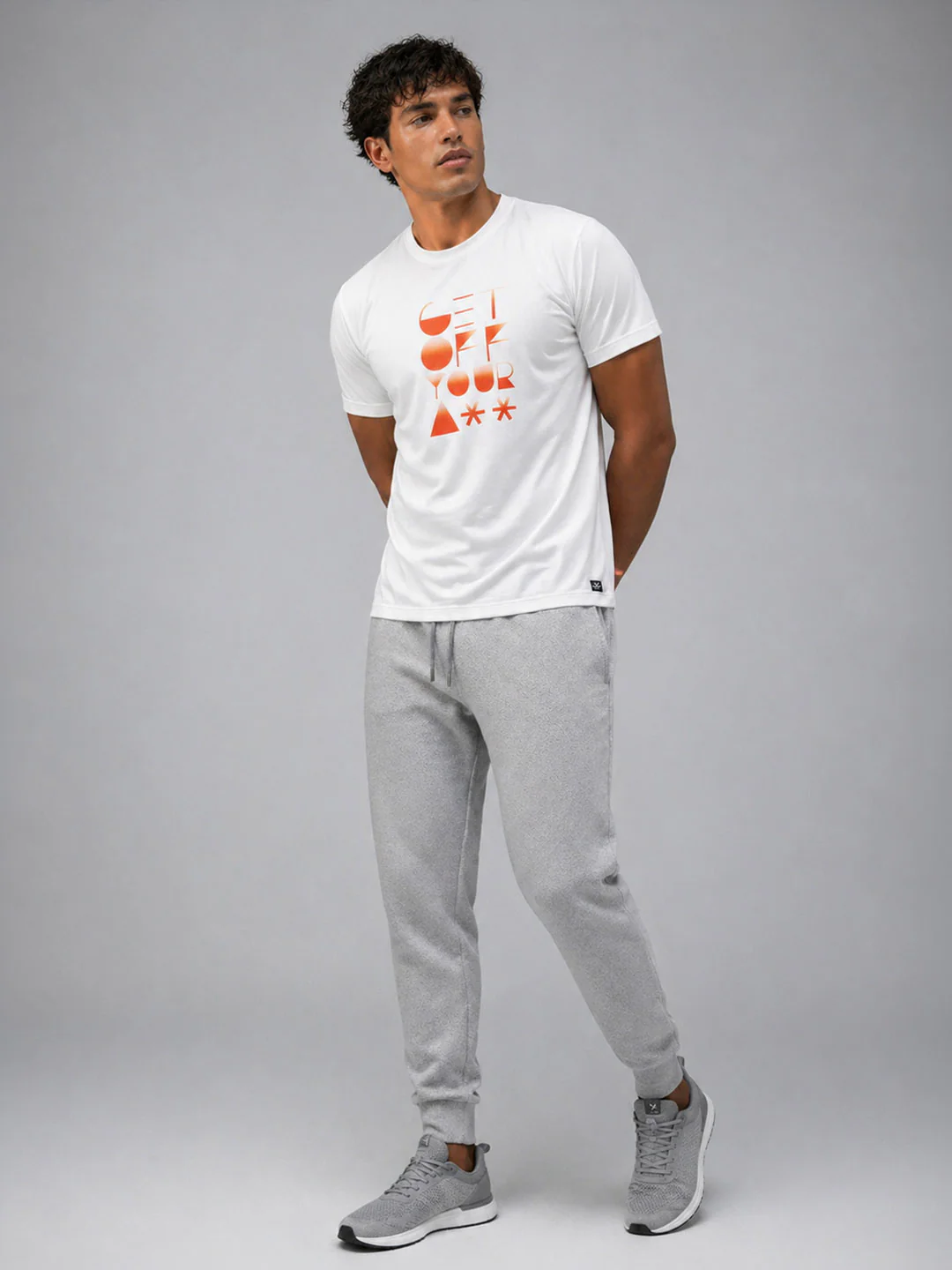 Slim fit Active tee | White - Image 2