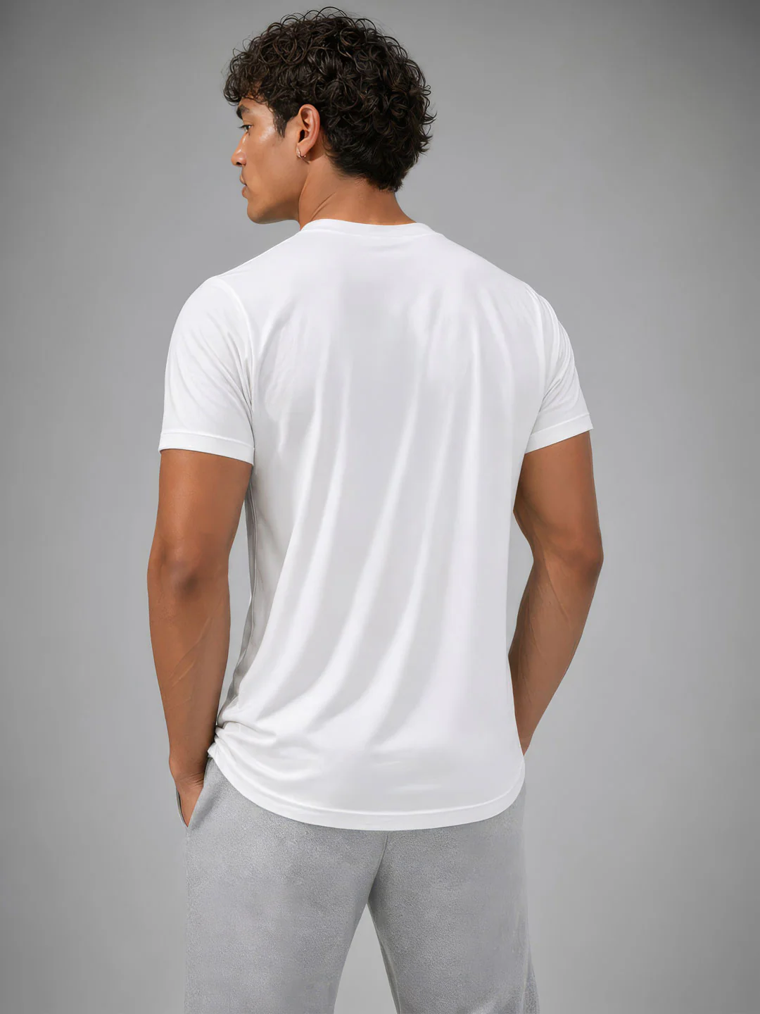 Slim fit Active tee | White - Image 3