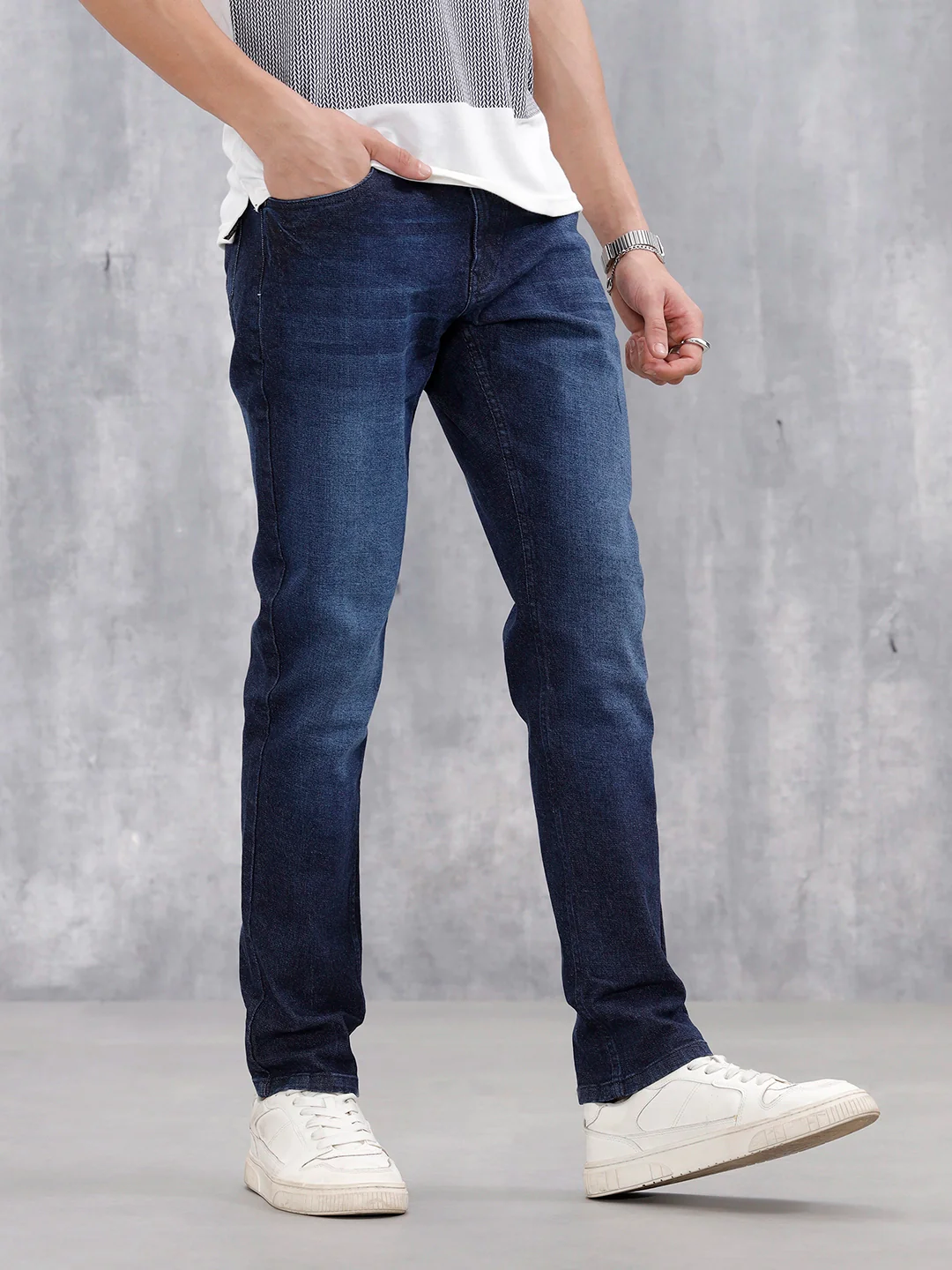 Slim Fit Casual Jeans For Men | Blue - Image 4
