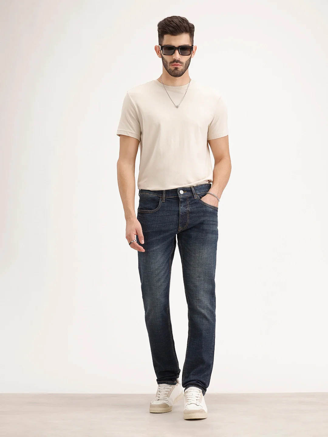 Slim Fit Daded Denim Jeans | Blue - Image 2