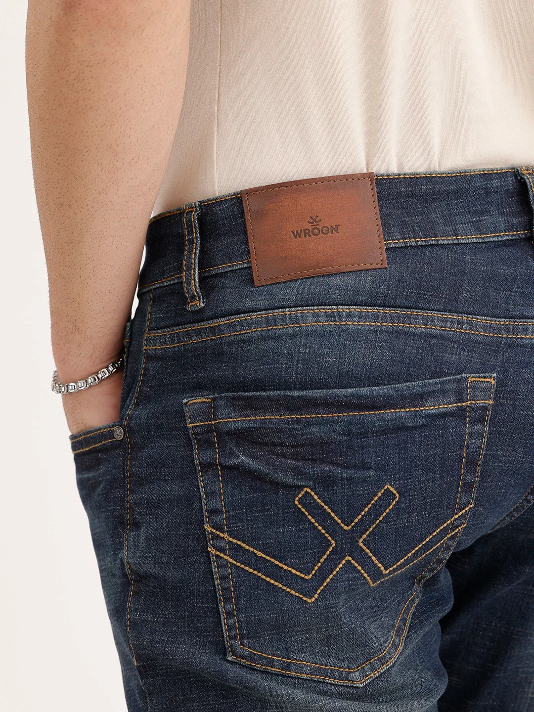 Slim Fit Daded Denim Jeans | Blue - Image 5