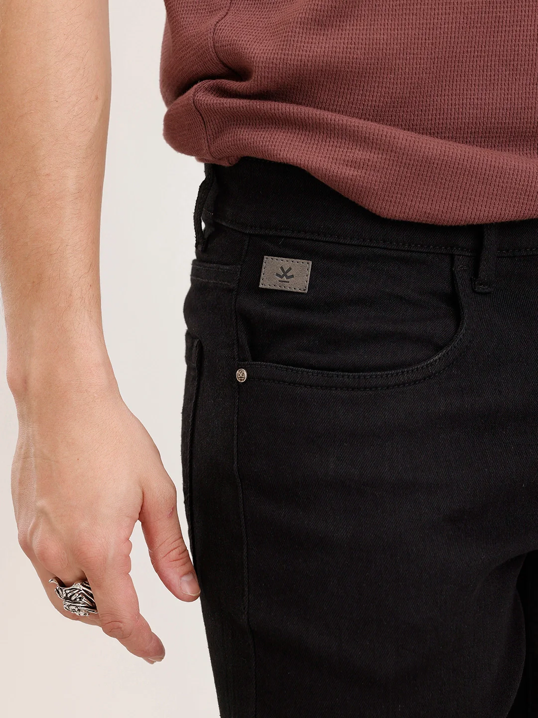Slim Fit Denim Jeans | Black - Image 5