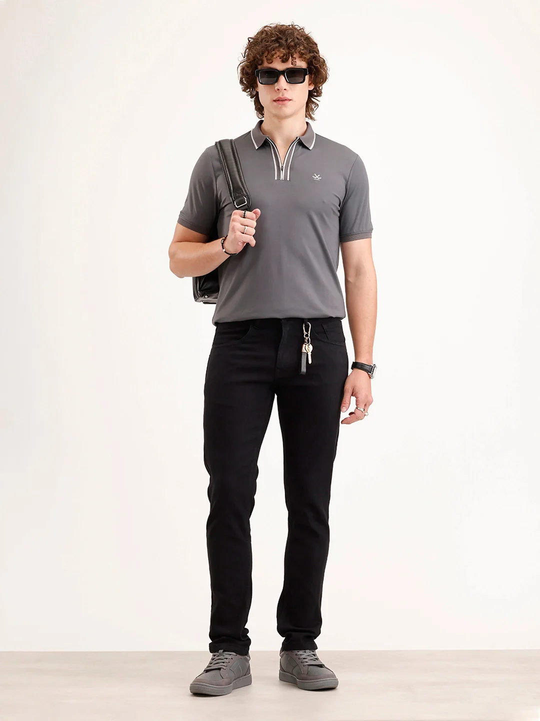 Slim Fit Denim Jeans | Black - Image 2