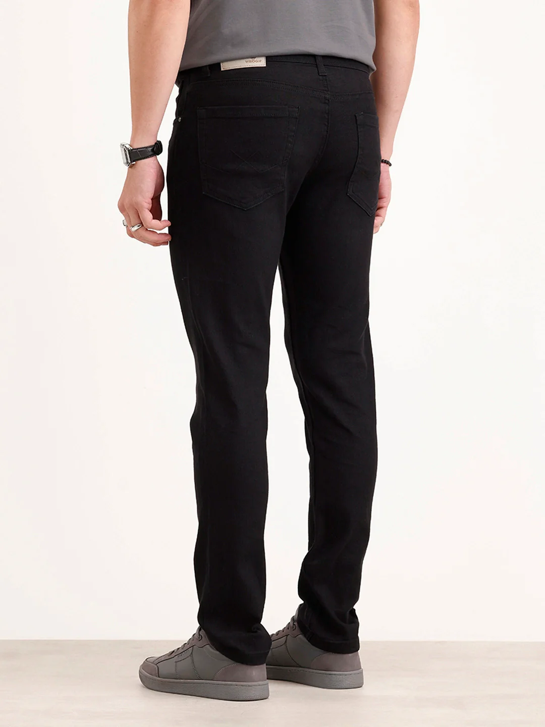 Slim Fit Denim Jeans | Black - Image 3