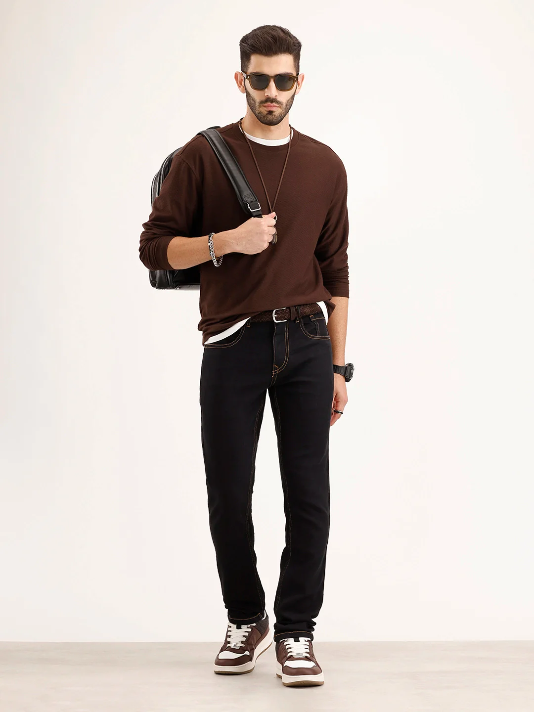 Slim Fit Denim Jeans | Black - Image 2