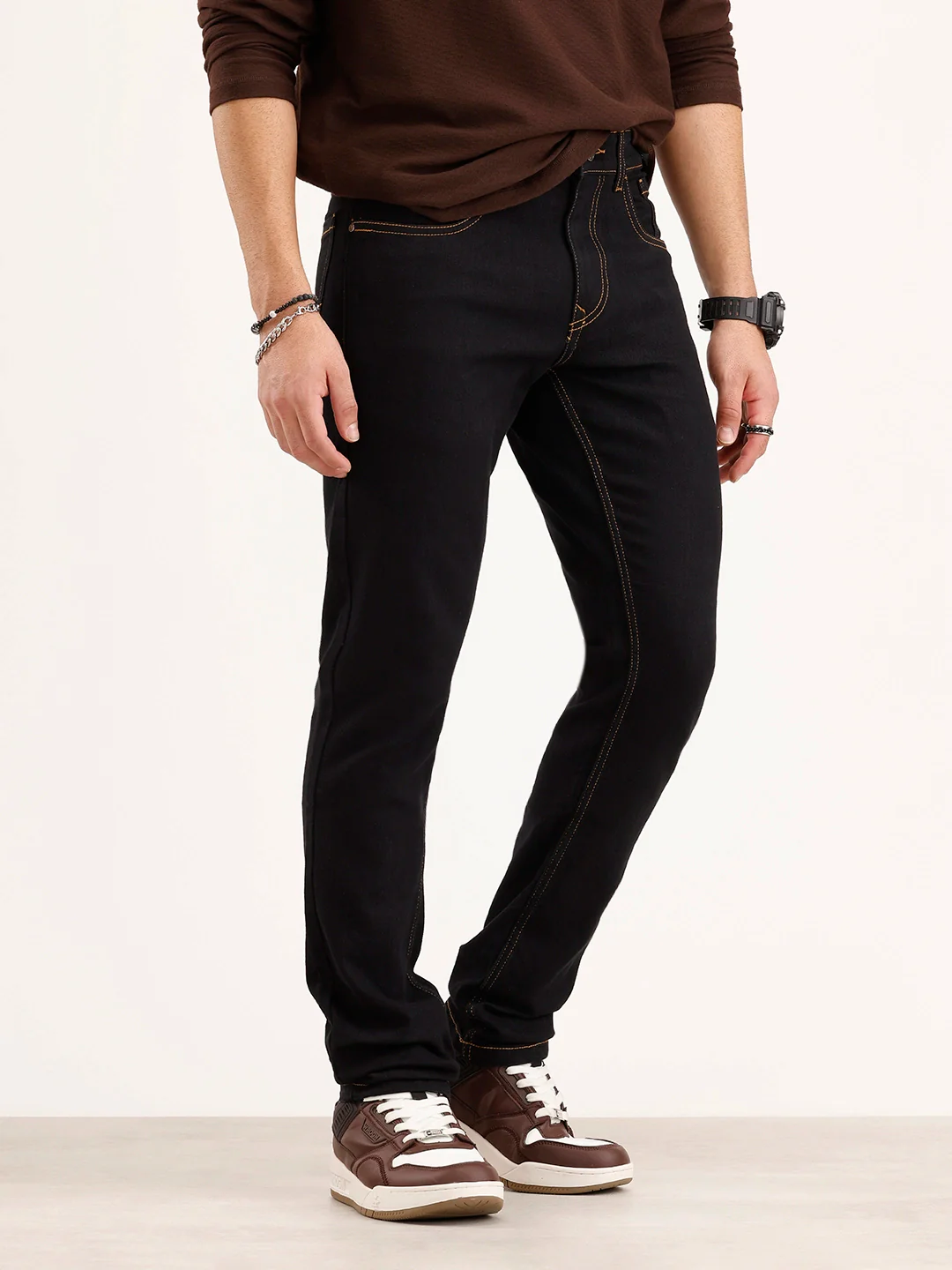 Slim Fit Denim Jeans | Black - Image 4