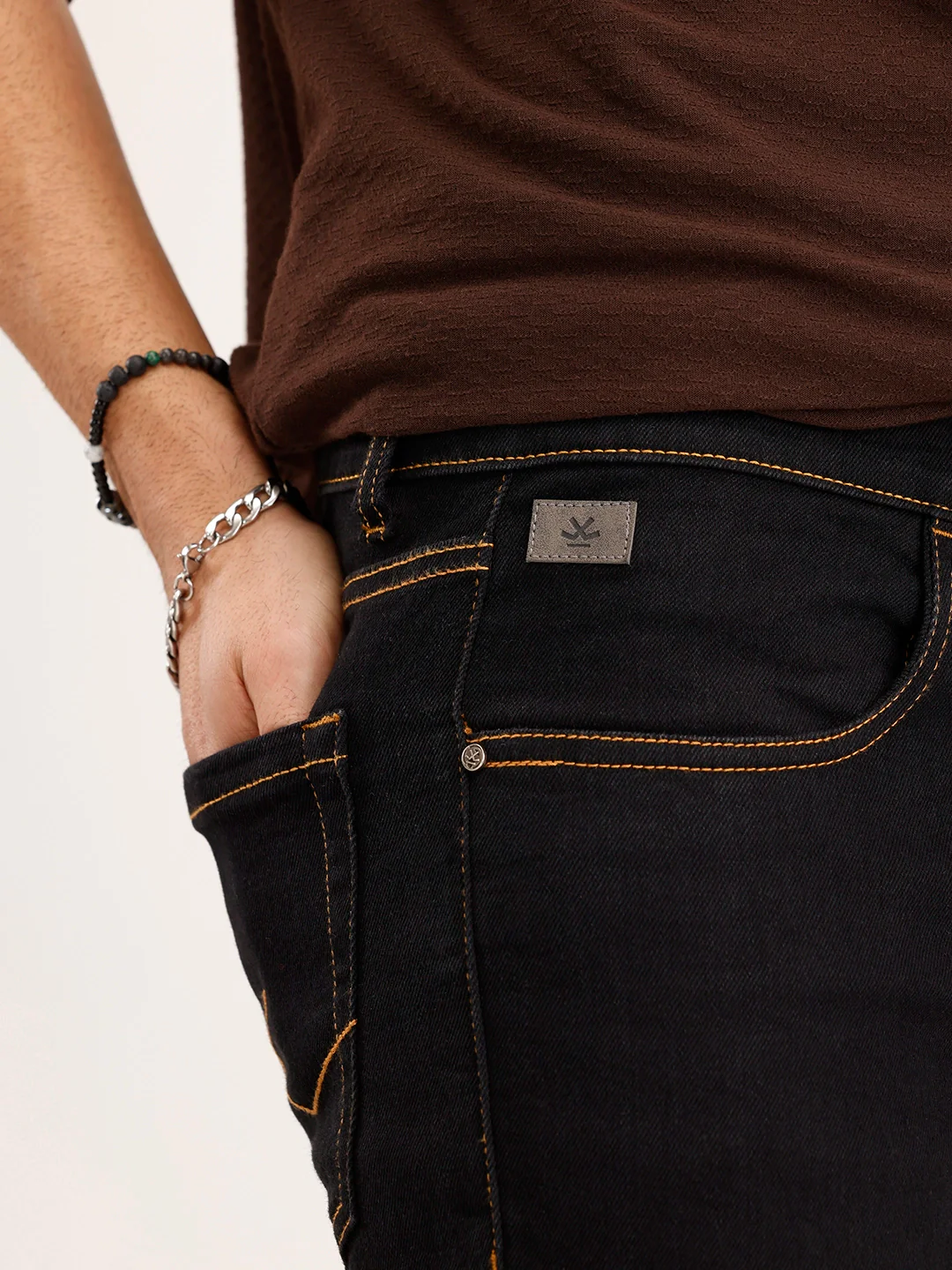 Slim Fit Denim Jeans | Black - Image 5