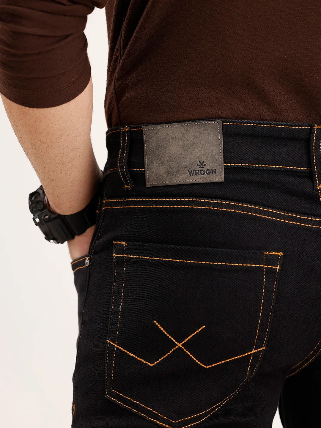 Slim Fit Denim Jeans | Black - Image 6