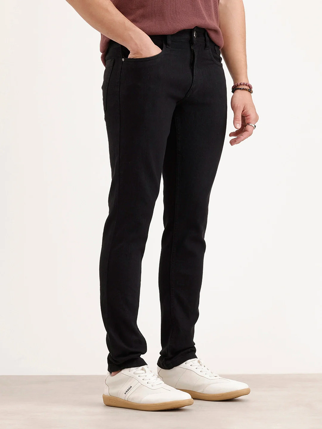Slim Fit Denim Jeans | Black - Image 4