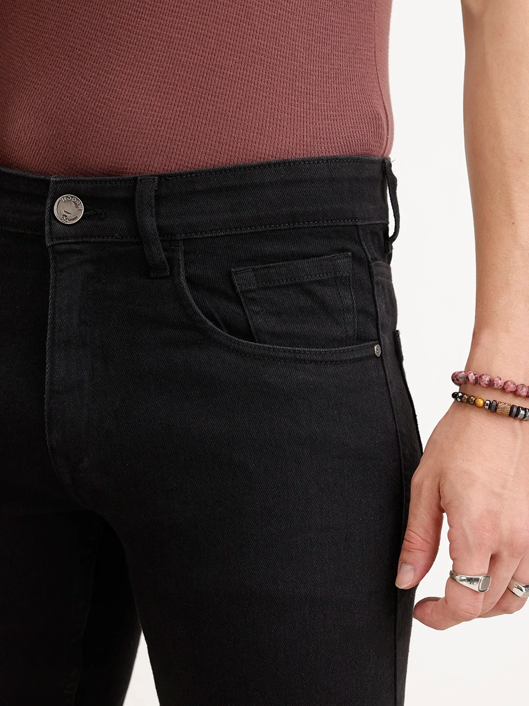 Slim Fit Denim Jeans | Black - Image 5