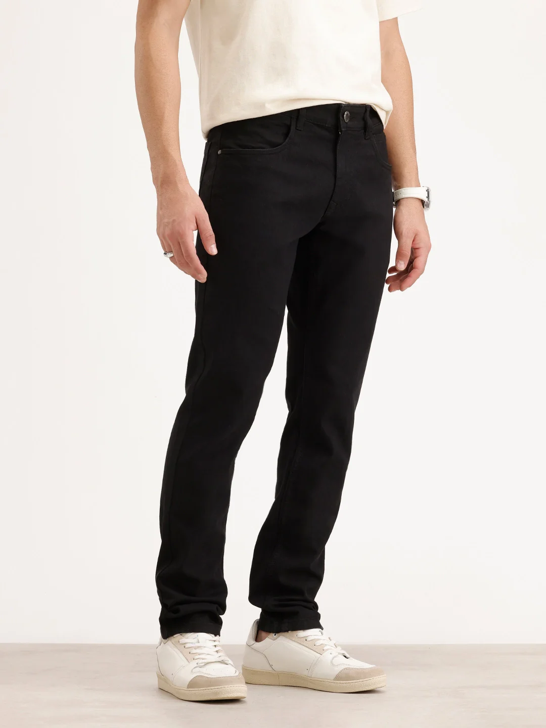 Slim Fit Denim Jeans | Black - Image 4