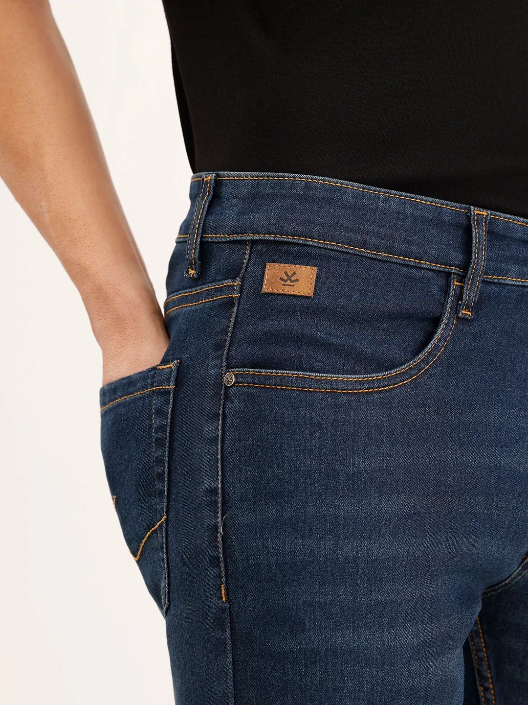 Slim Fit Denim Jeans | Dark Blue - Image 5