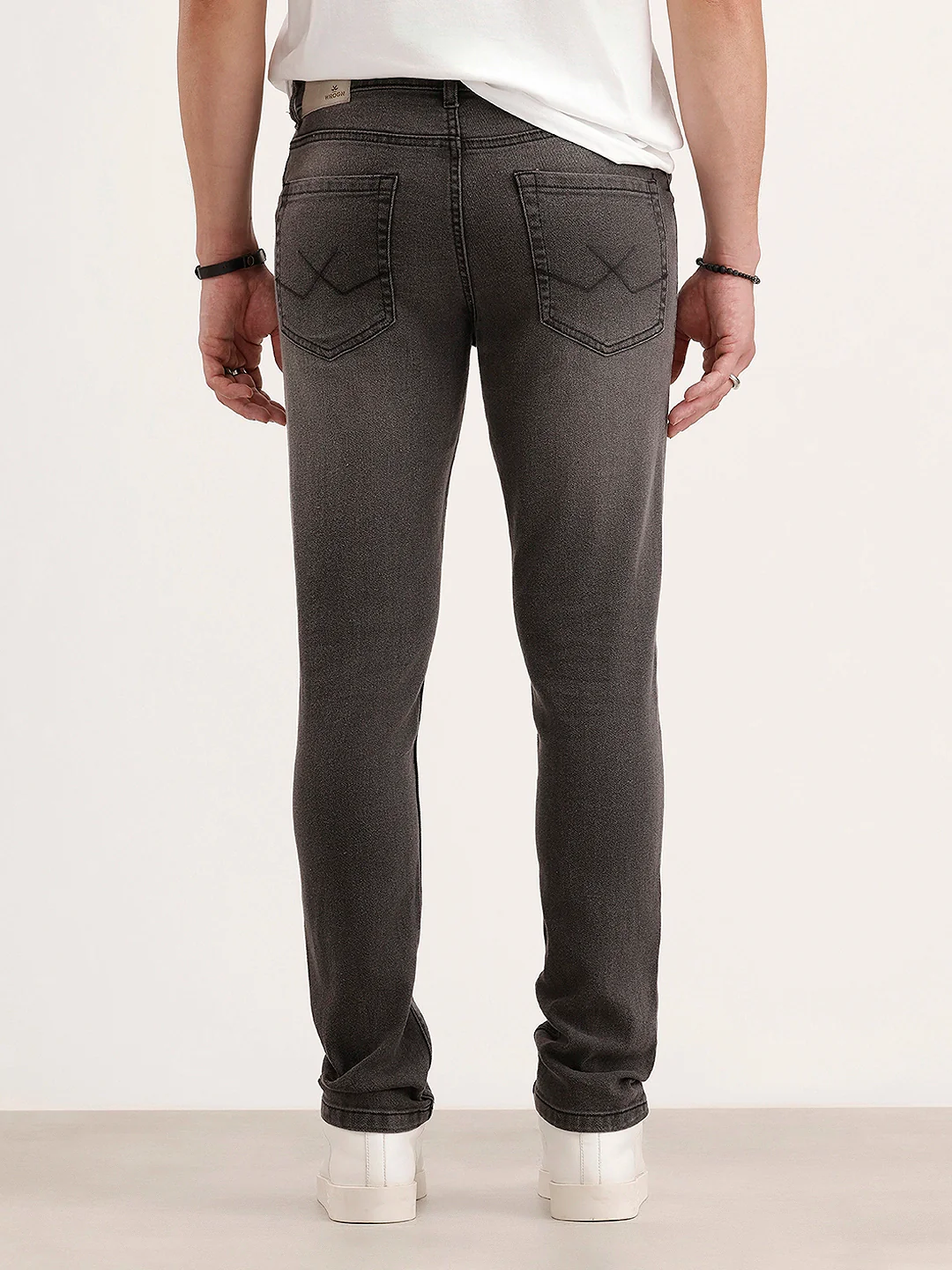Slim Fit Denim Jeans | Dark Grey - Image 3