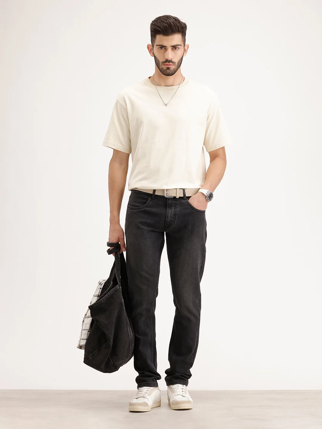 Slim Fit Denim Jeans | Dark Grey - Image 2
