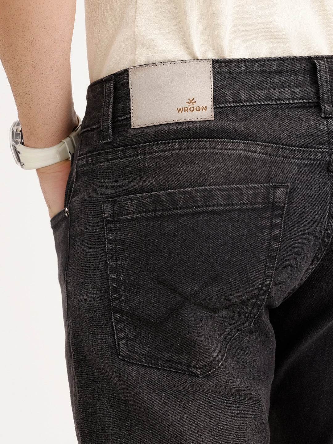 Slim Fit Denim Jeans | Dark Grey - Image 6