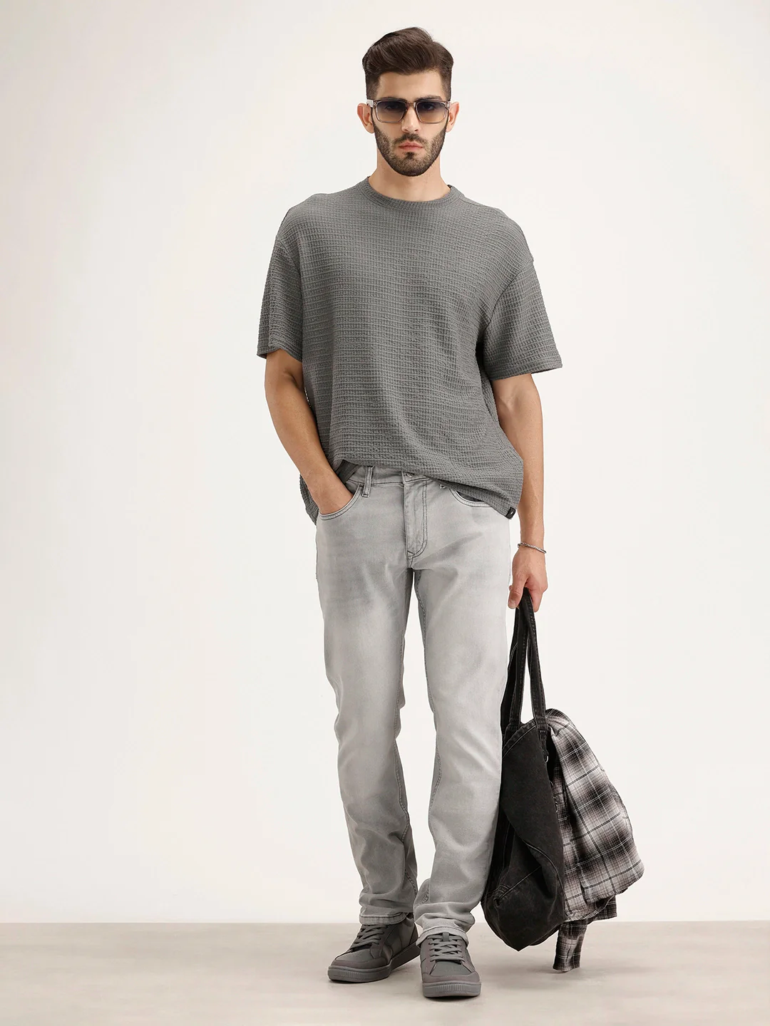 Slim Fit Denim Jeans | Grey - Image 2