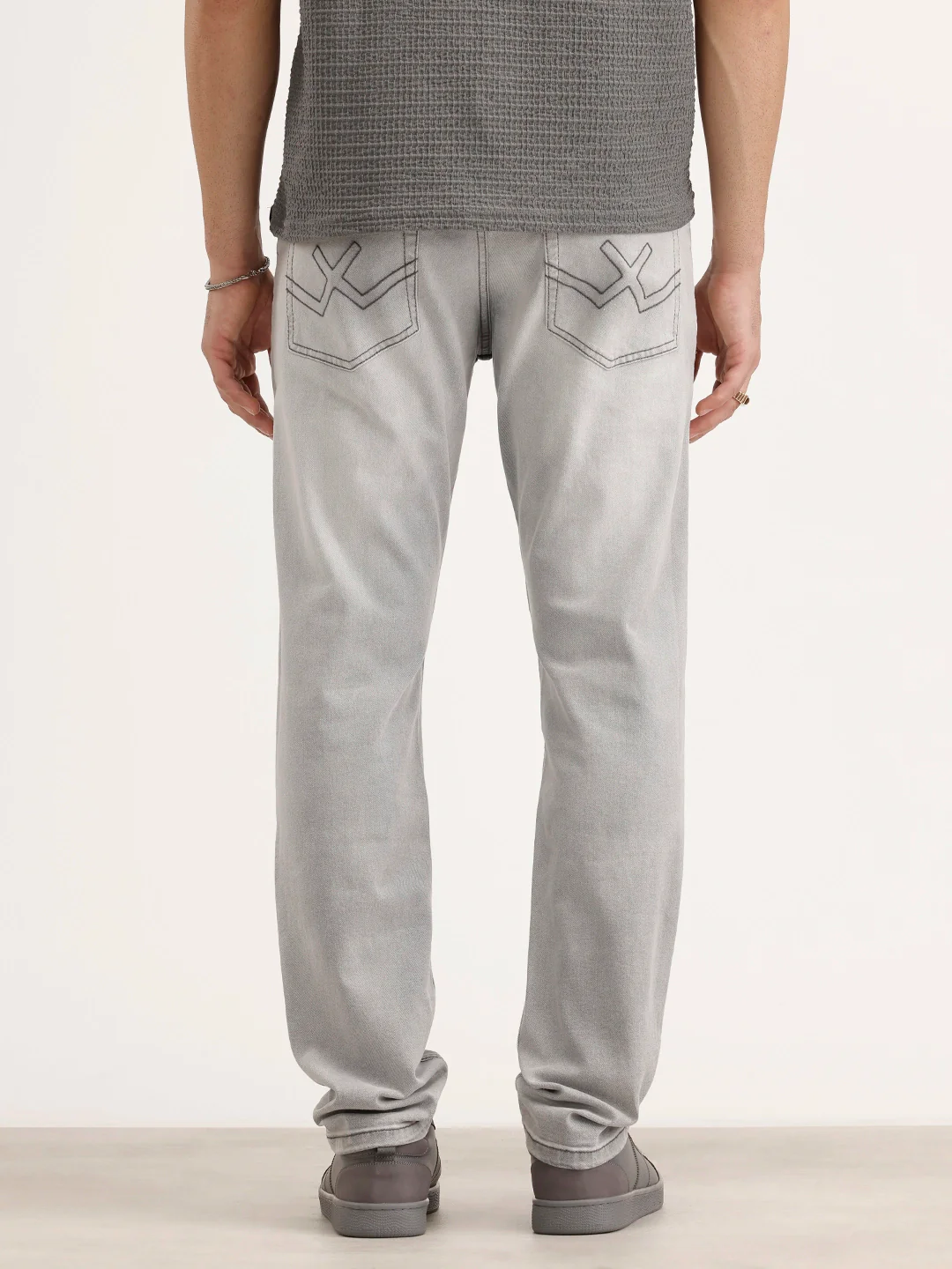 Slim Fit Denim Jeans | Grey - Image 3