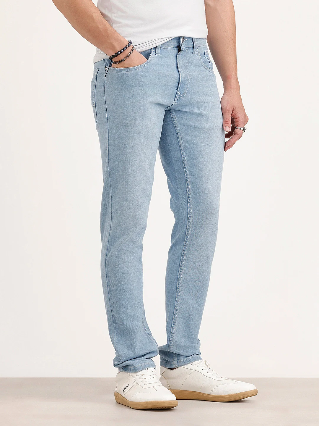 Slim Fit Denim Jeans | Light Blue - Image 4