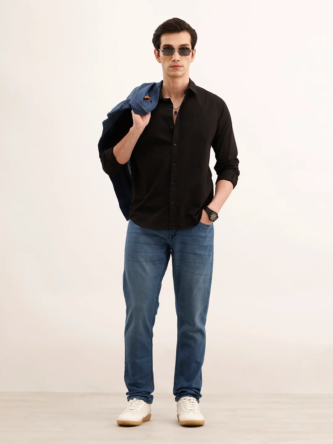 Slim Fit Denim Jeans | Light Blue - Image 2