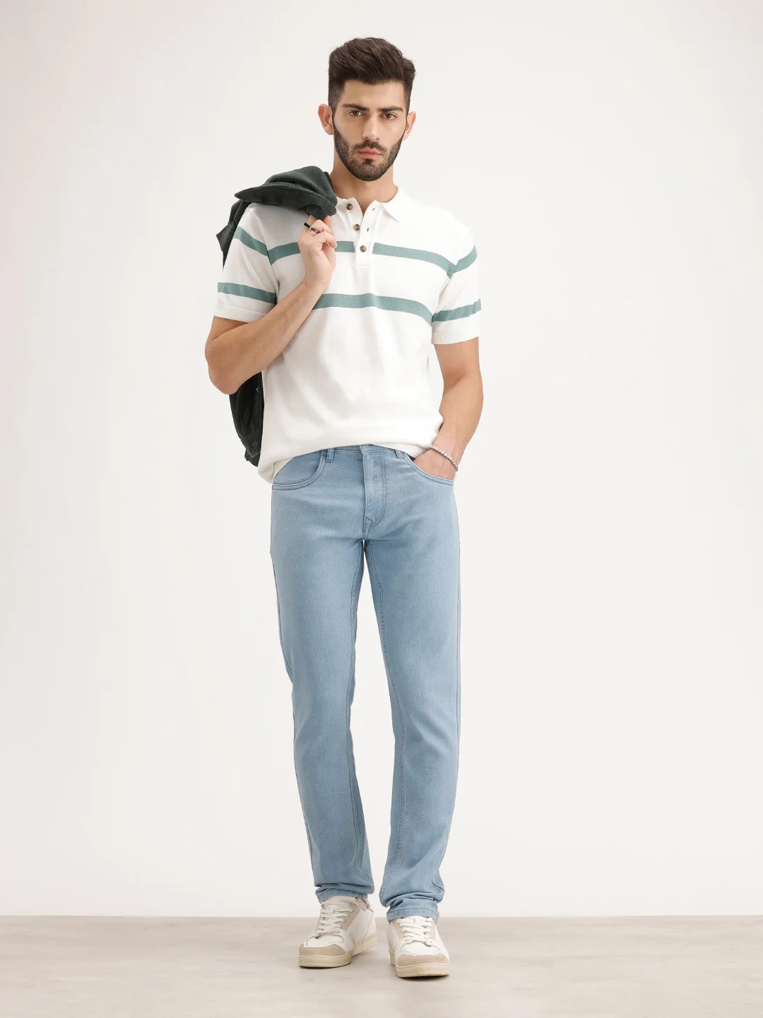 Slim Fit Denim Jeans | Light Blue - Image 2