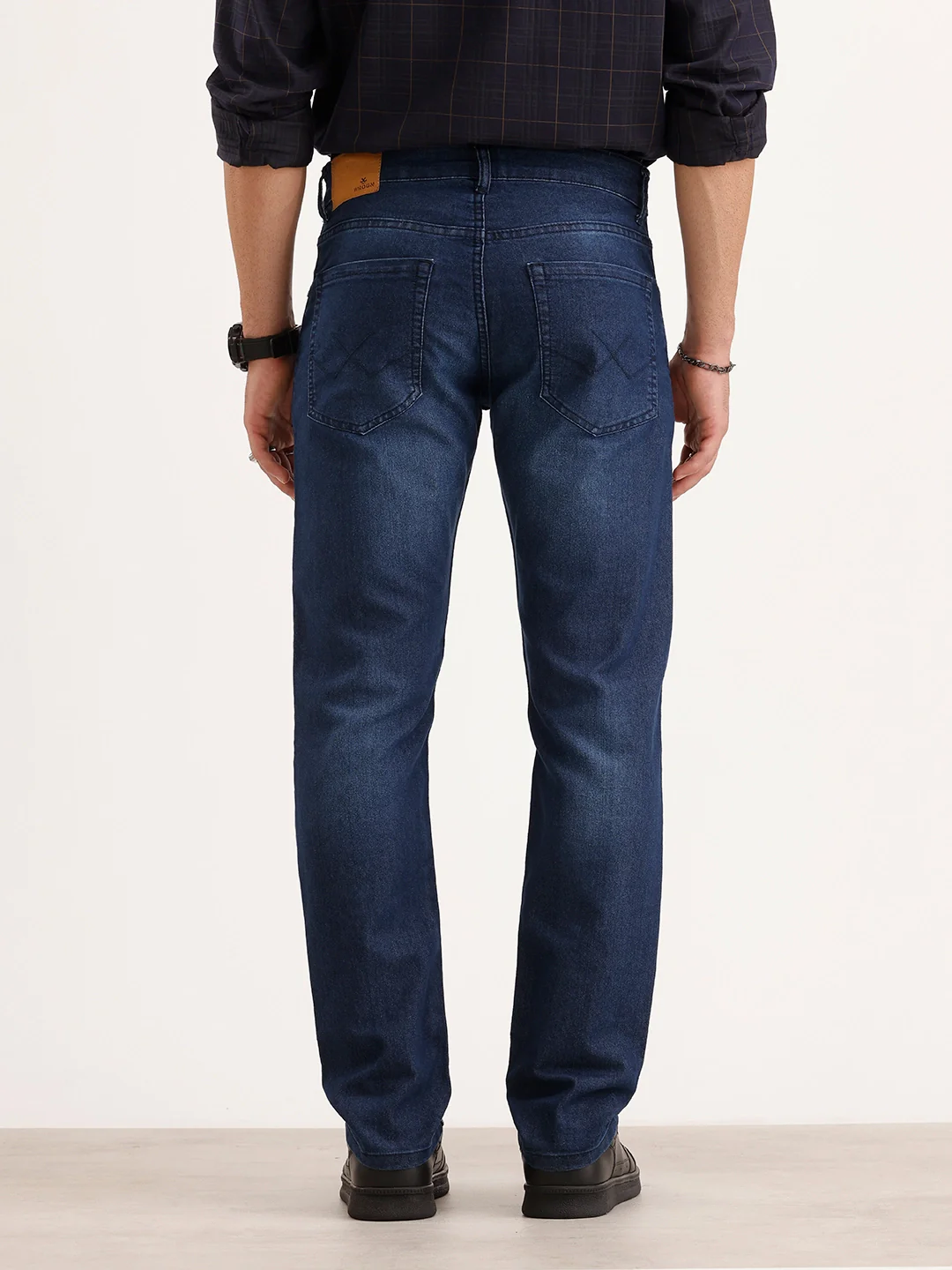 Slim Fit Faded Denim Jeans | Blue - Image 3