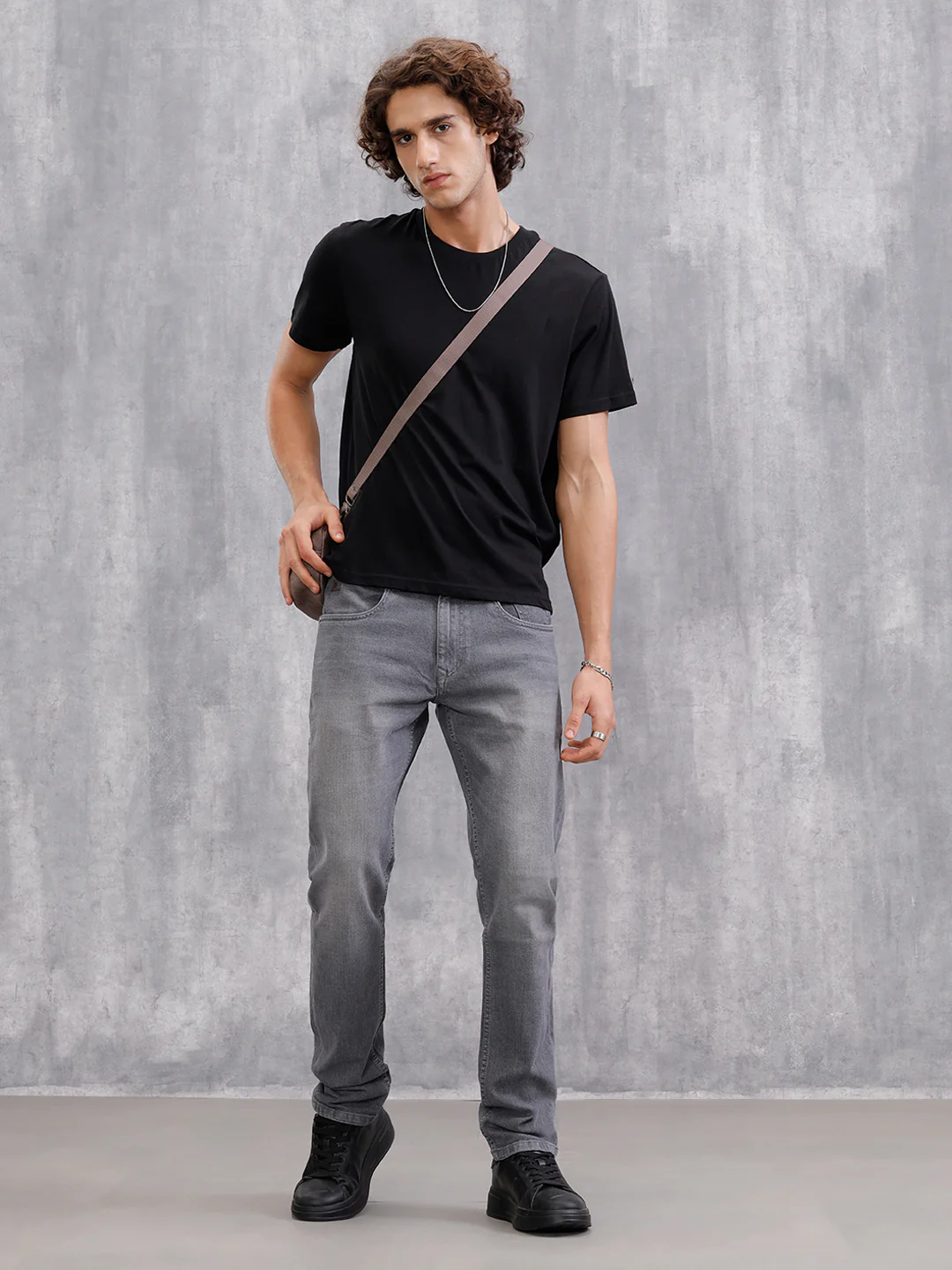 Slim Fit Mid Wash Jeans I Mid Grey - Image 2