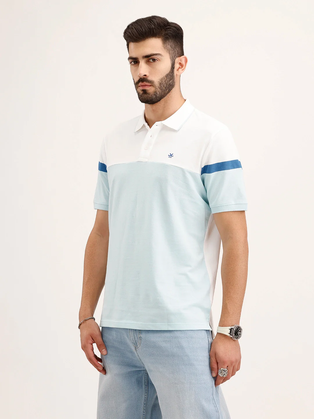 Slim Fit Polo T-Shirt | White - Image 4