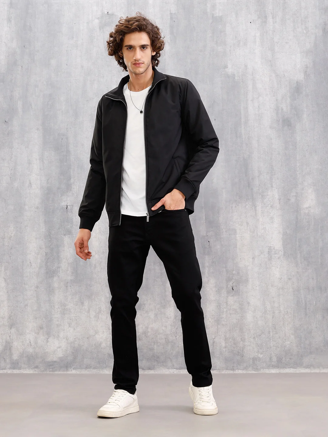 Slim Fit Stay Black Jeans  |  Black - Image 2