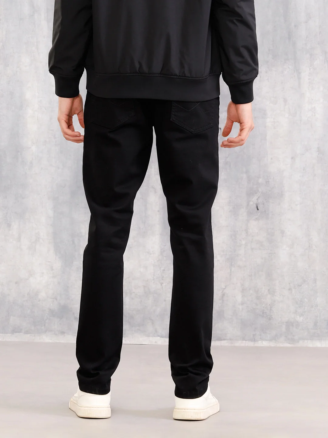 Slim Fit Stay Black Jeans  |  Black - Image 3