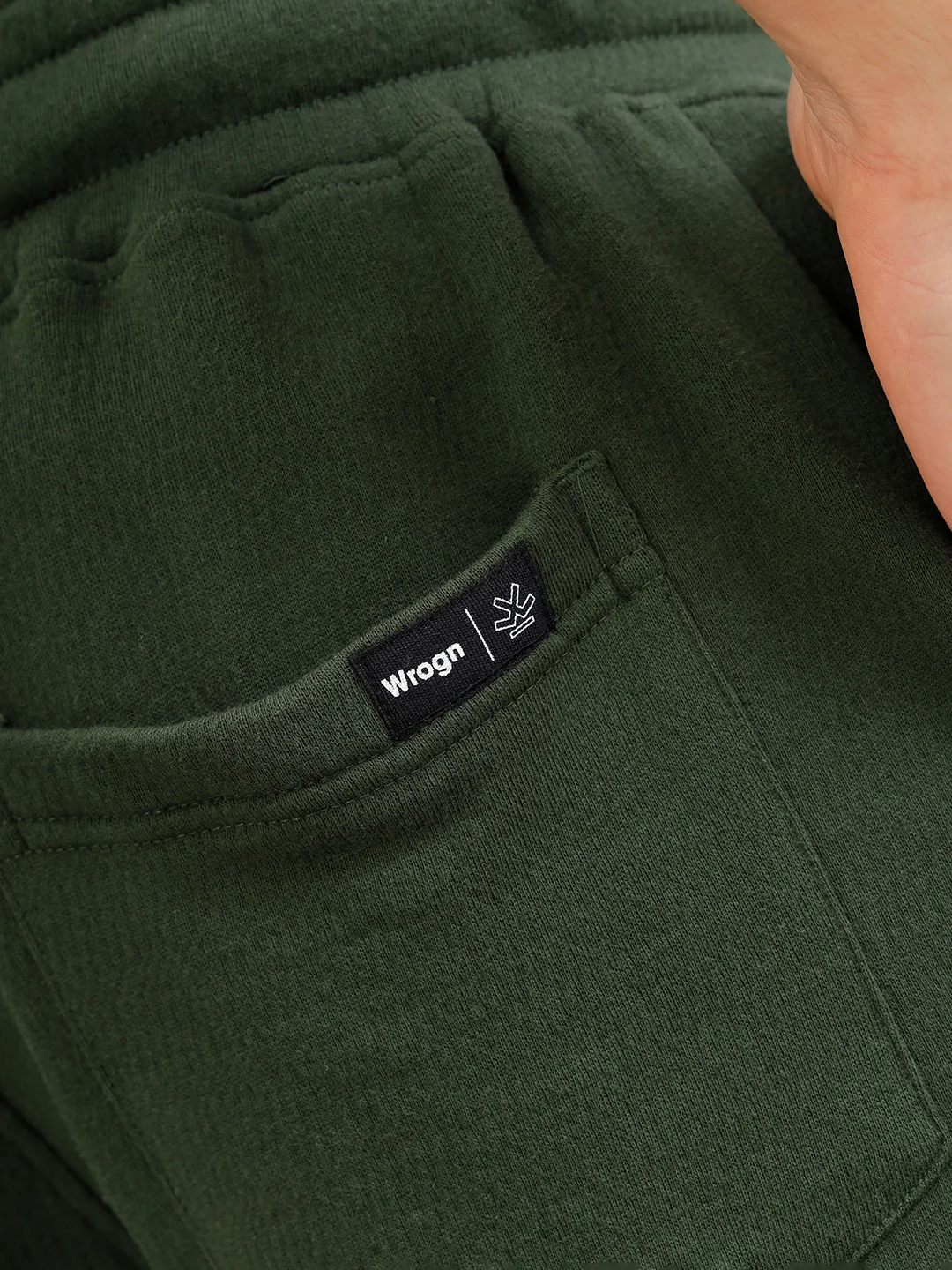 Slim Fit Terry Knitted Shorts | Olive - Image 5