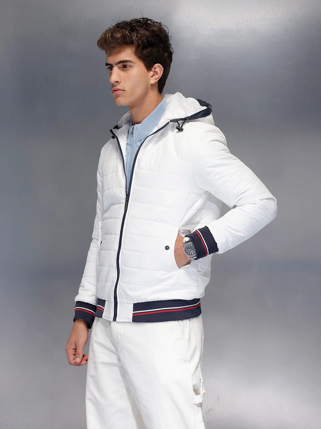 Snow White Urban Puffer Jacket | White - Image 4