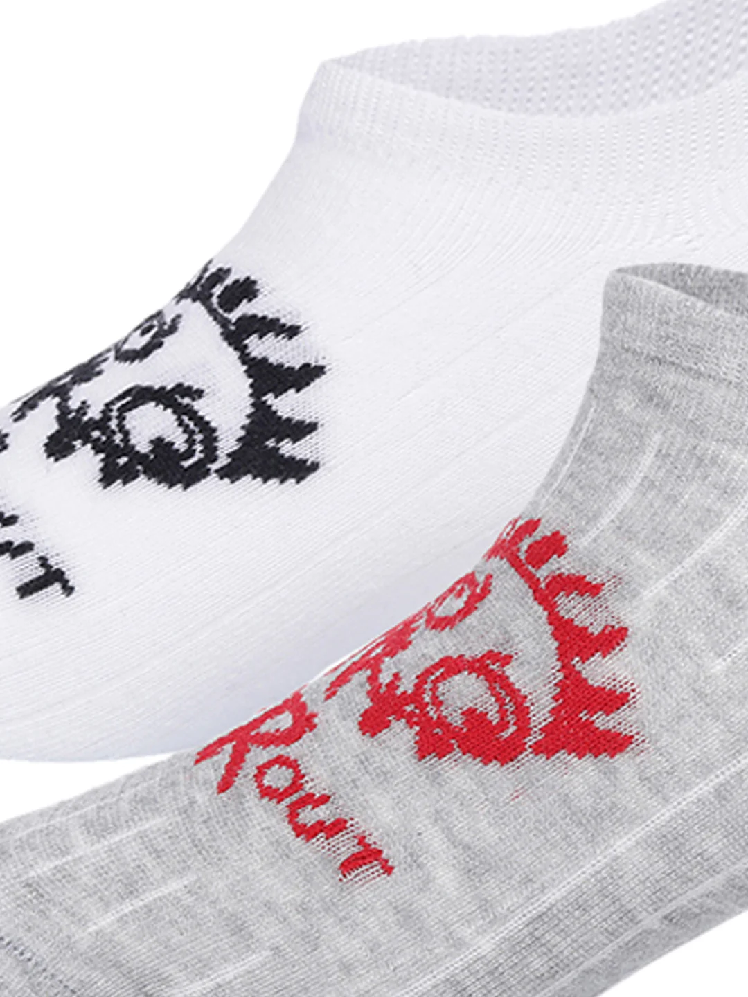 Snug Monster White & Grey No Show Socks Pack of 2 - Image 4