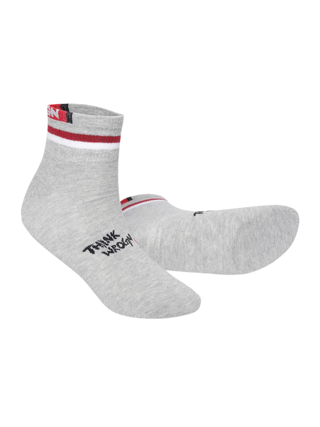 Snug Monster White & Grey Sneaker Socks Pack of 2 - Image 2