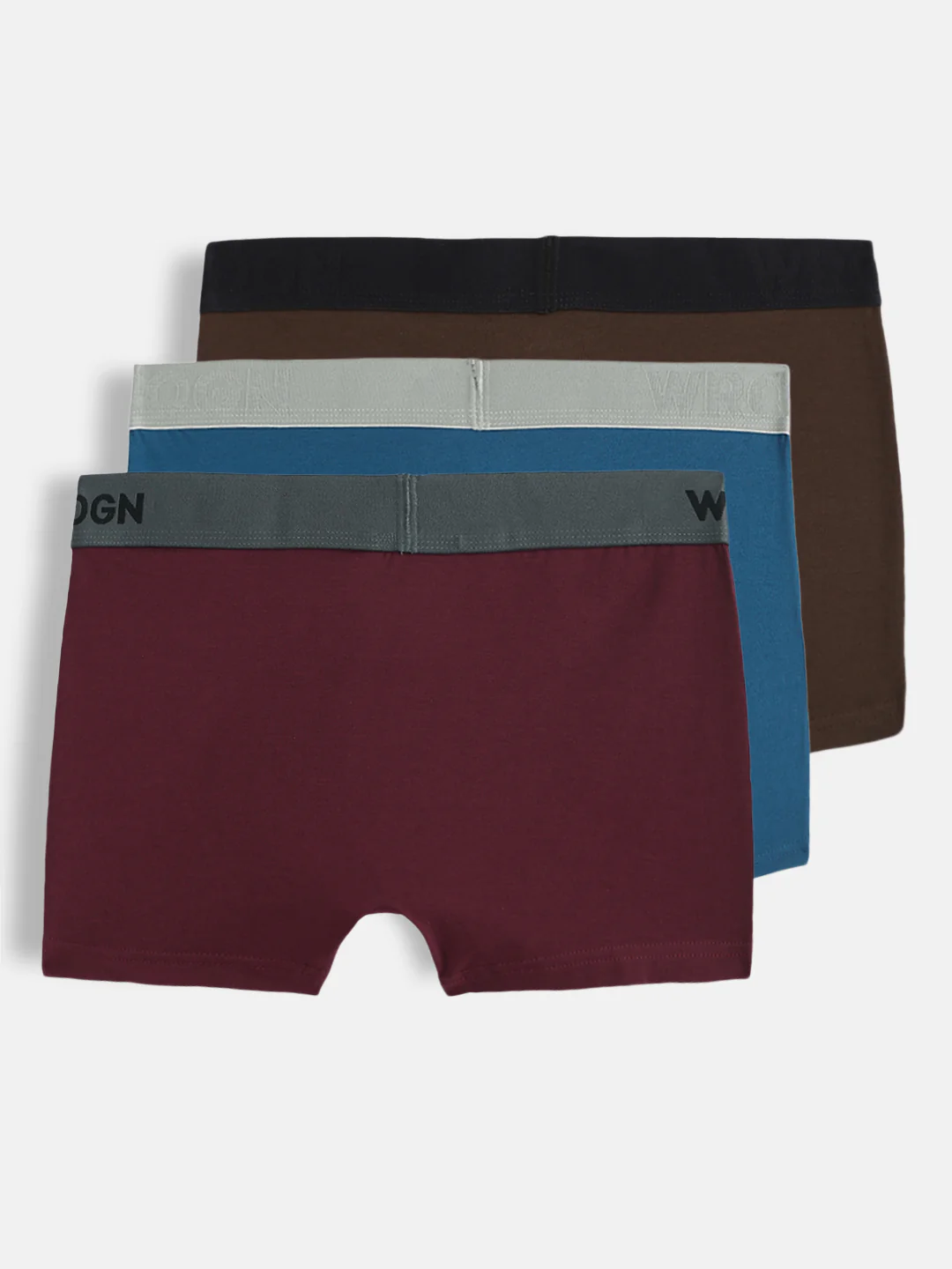Soft Cotton Solid 3-Pack Trunks - Image 2