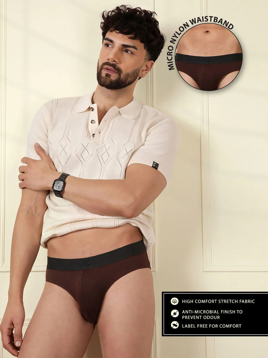 Soft Cotton Solid Pack of 2 Briefs - Image 4
