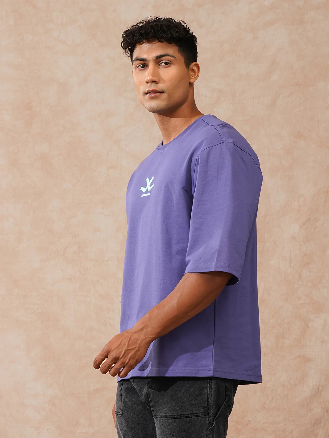 Solid 3/4th Sleeve T-Shirt | Blue - Image 4