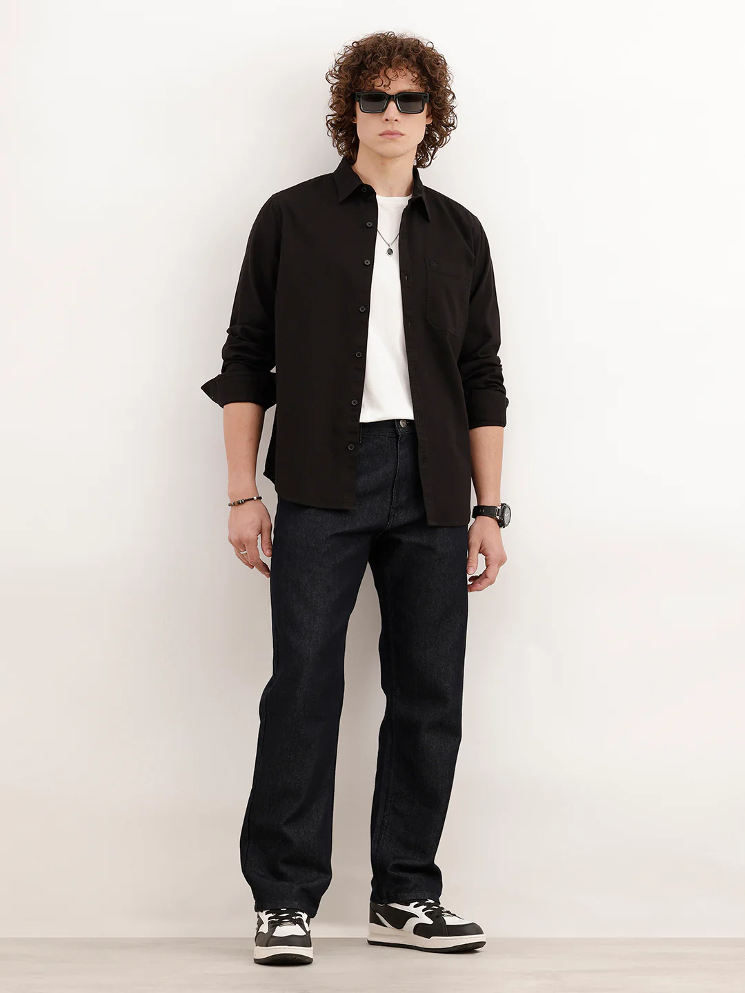 Solid Anti Fit Denim Jeans | Dark Blue - Image 2