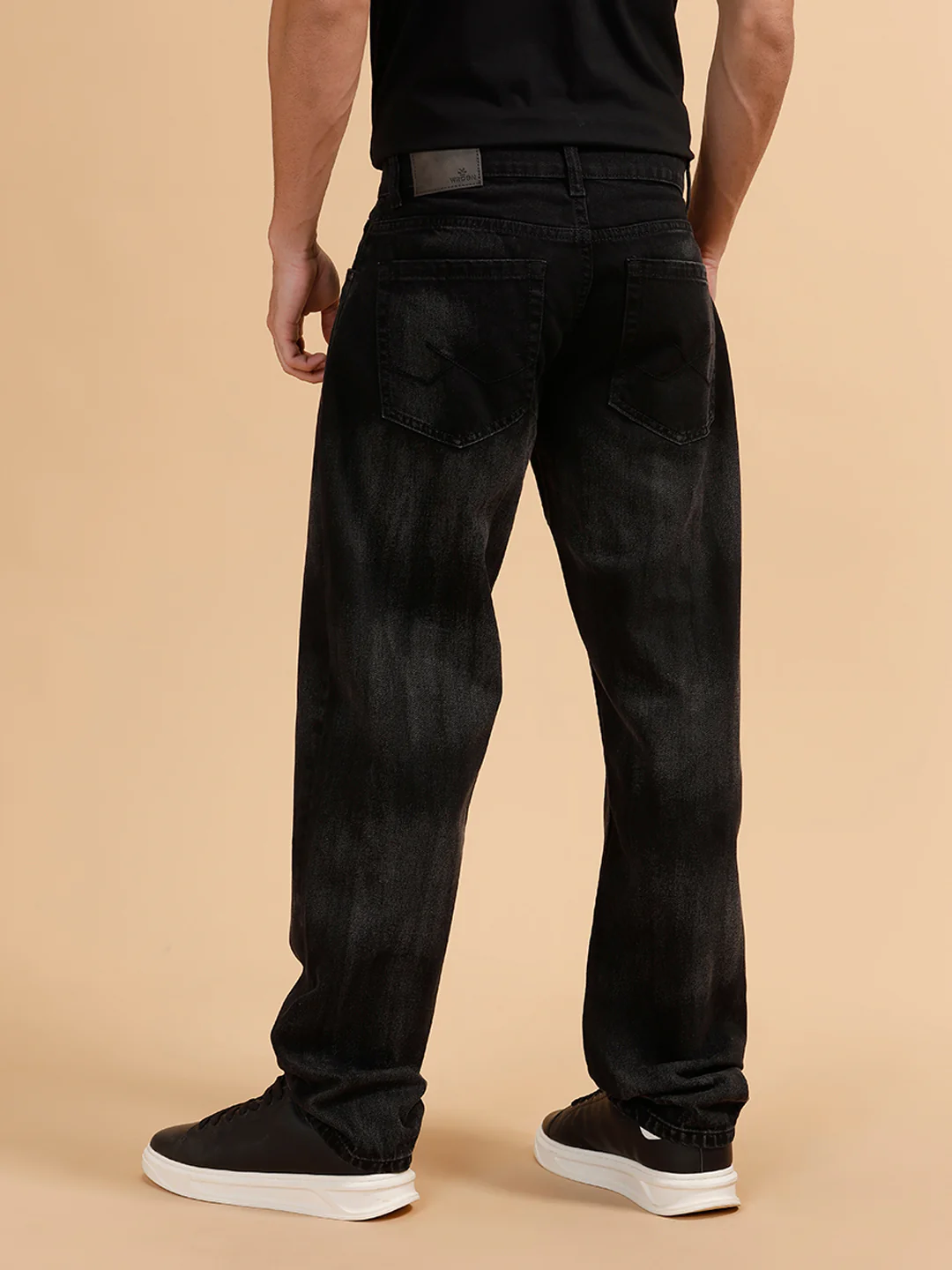 Heavy Fade Anti Fit Jeans | Black - Image 3