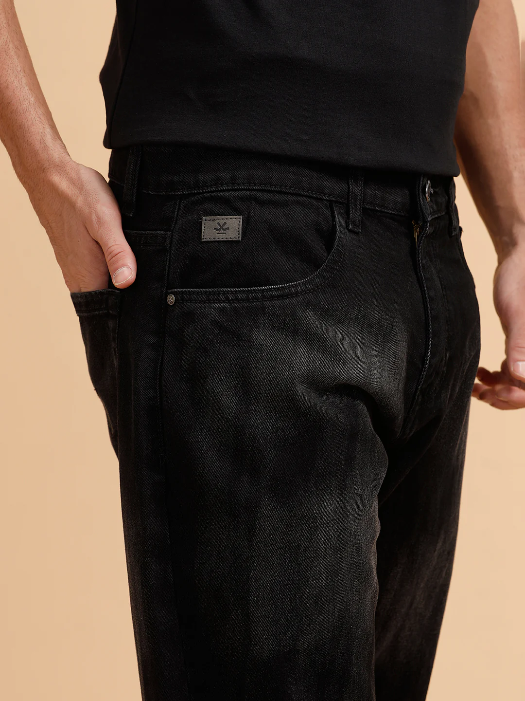Heavy Fade Anti Fit Jeans | Black - Image 5